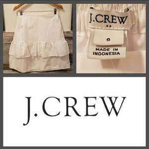 NWT J. Crew Ruffled Skirt